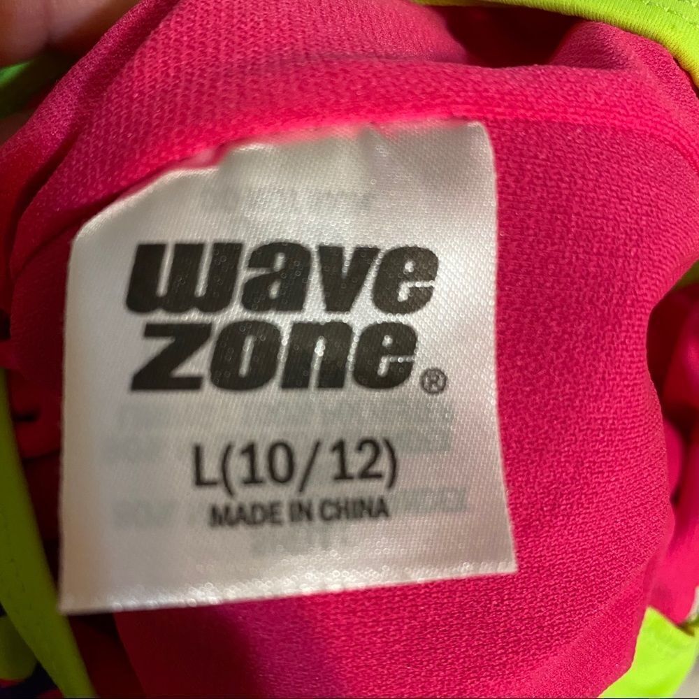 Wave Zone Neon Multicolor Racerback Race swimsuit - Picture 7 of 8